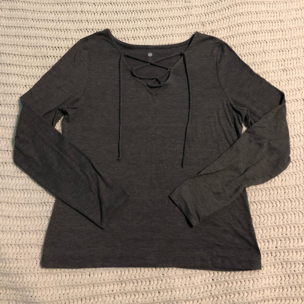 SO lace-up top